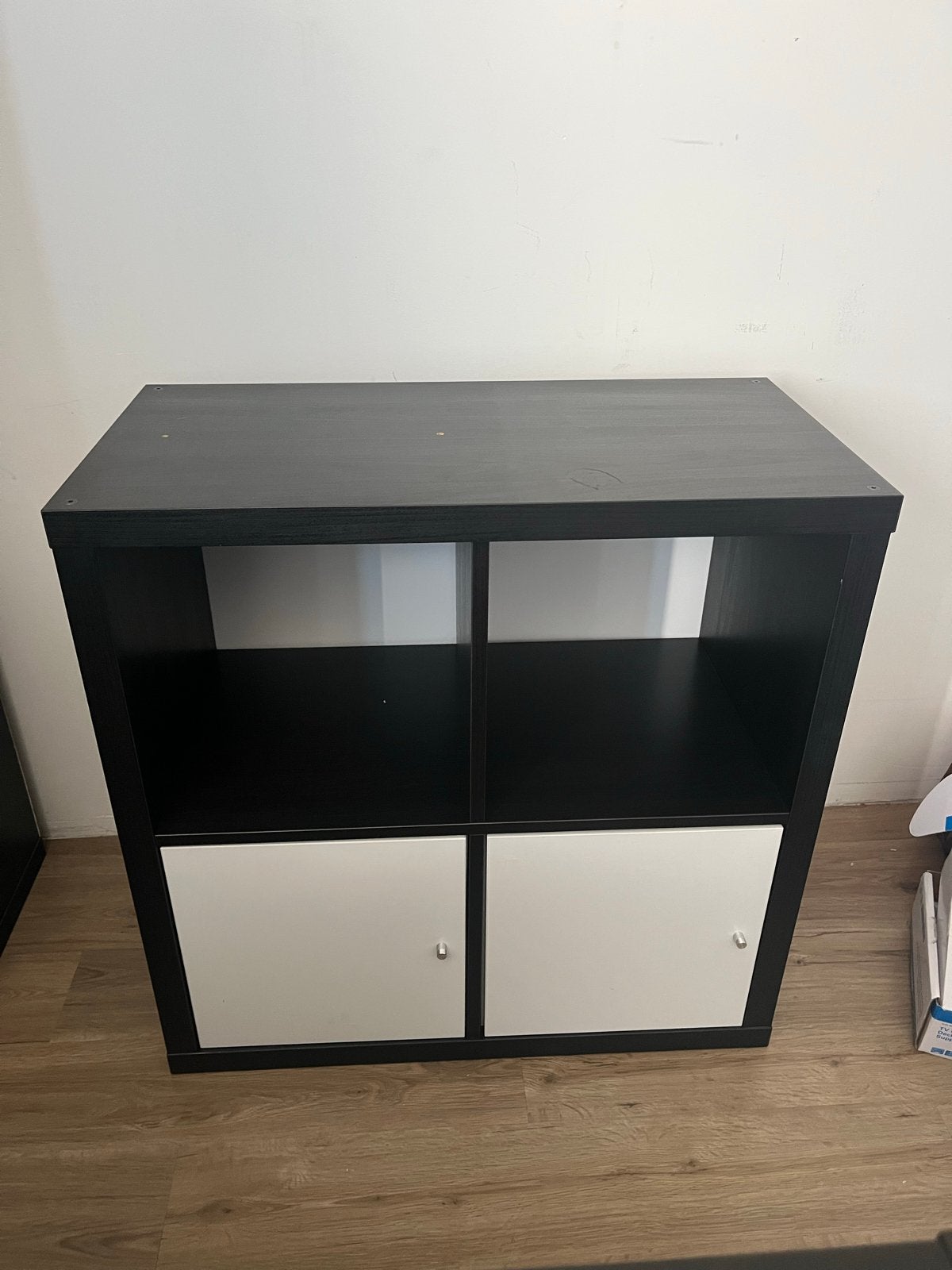 2 vakken kasten #kallax #ikea 2x2 met inzetdeurtjes, Ophalen, Gebruikt