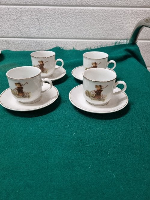 theekopjes en schotels schapen meisje, Ophalen of Verzenden, 'T Olde Gre-j, Info@toldegrej.nl, Endepoelstraat 20f Didam