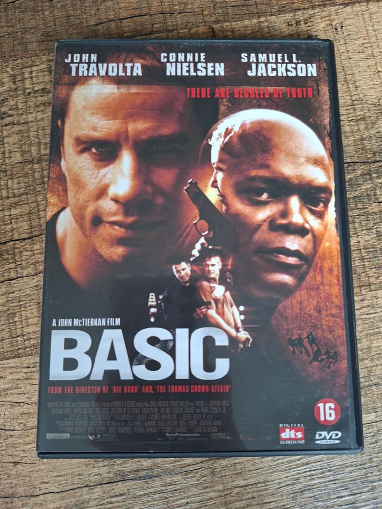 Basic DVD met John Travolta en Samuel L. Jackson, Vanaf 16 jaar, Ophalen of Verzenden, Gebruikt, Actiethriller