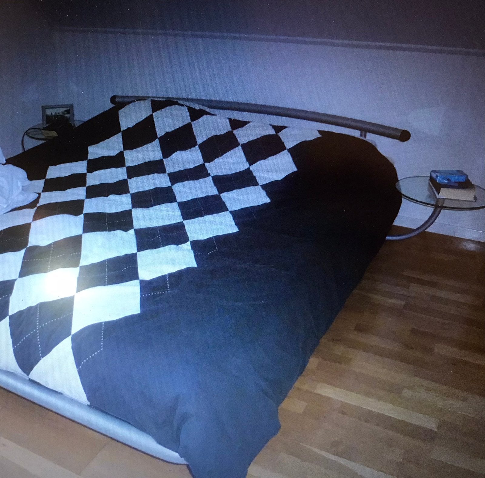 Bed met spiraal bodems, Huis en Inrichting, Slaapkamer | Bedden, Ophalen, Gebruikt, Overige kleuren, Tweepersoons