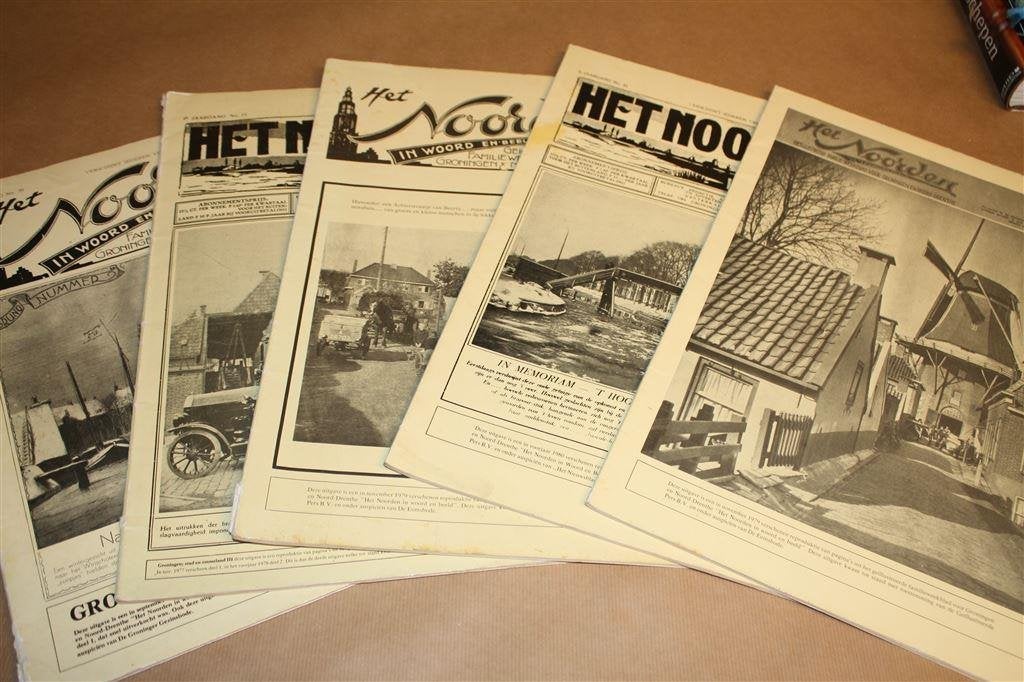 5 delen Het Noorden. Weekblad Groningen en Noord-Drenthe., Ophalen of Verzenden, Gelezen