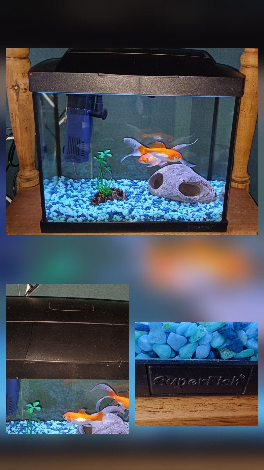 Leuke beginners aquarium incl. netje, pomp en tempr meter, Ophalen, Gebruikt, Inclusief deksel, Leeg aquarium