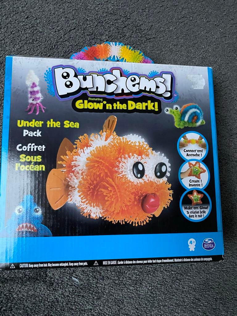 Bunchems! Glow 'n the Dark Under the Sea Pack.Nieuwstaat, Ophalen of Verzenden, Nieuw, Knutselen, Met licht