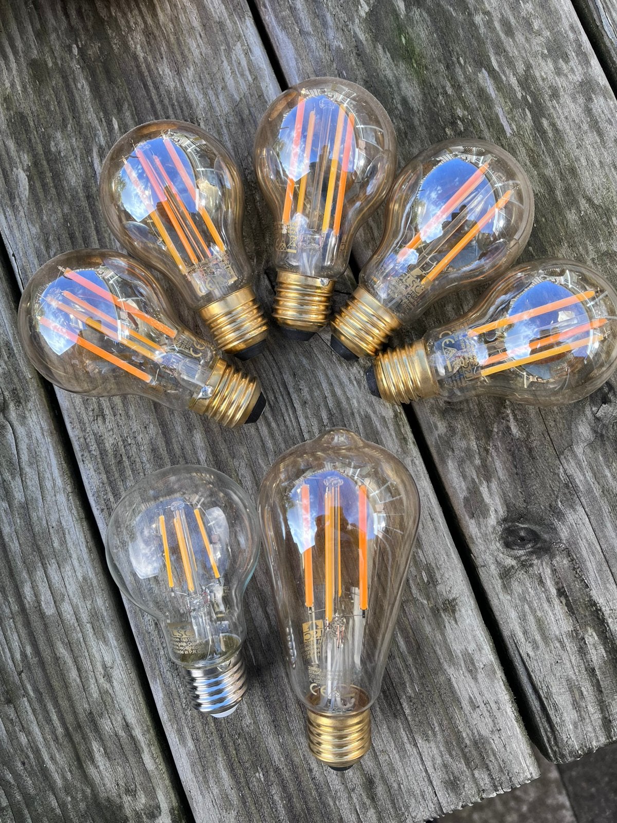 LSC smart connect LED filament lampen E27, Led-lamp, LSC Smart Connect, Zo goed als nieuw, E27 (groot)