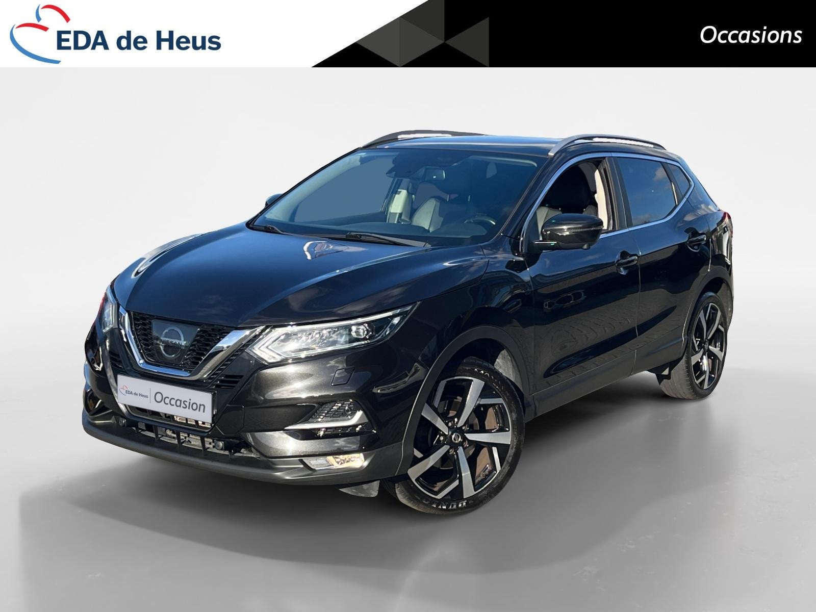 Nissan Qashqai 1.2 Tekna Panoramadak | Trekhaak| 360 Camera, Auto's, 12 maanden, Gebruikt, 4 cilinders, Zwart