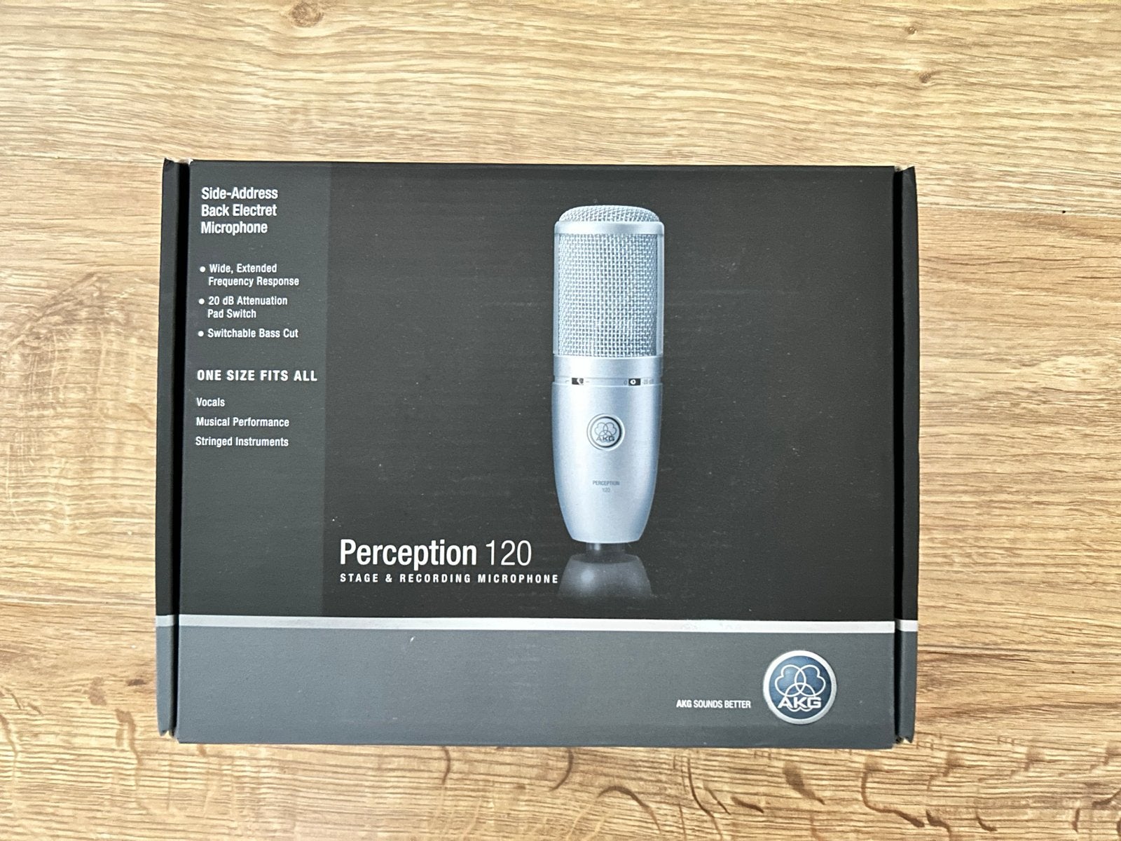 AKG Perception 120 microfoon - Compleet en in goede staat, Muziek en Instrumenten, Microfoons, Ophalen of Verzenden, Zo goed als nieuw