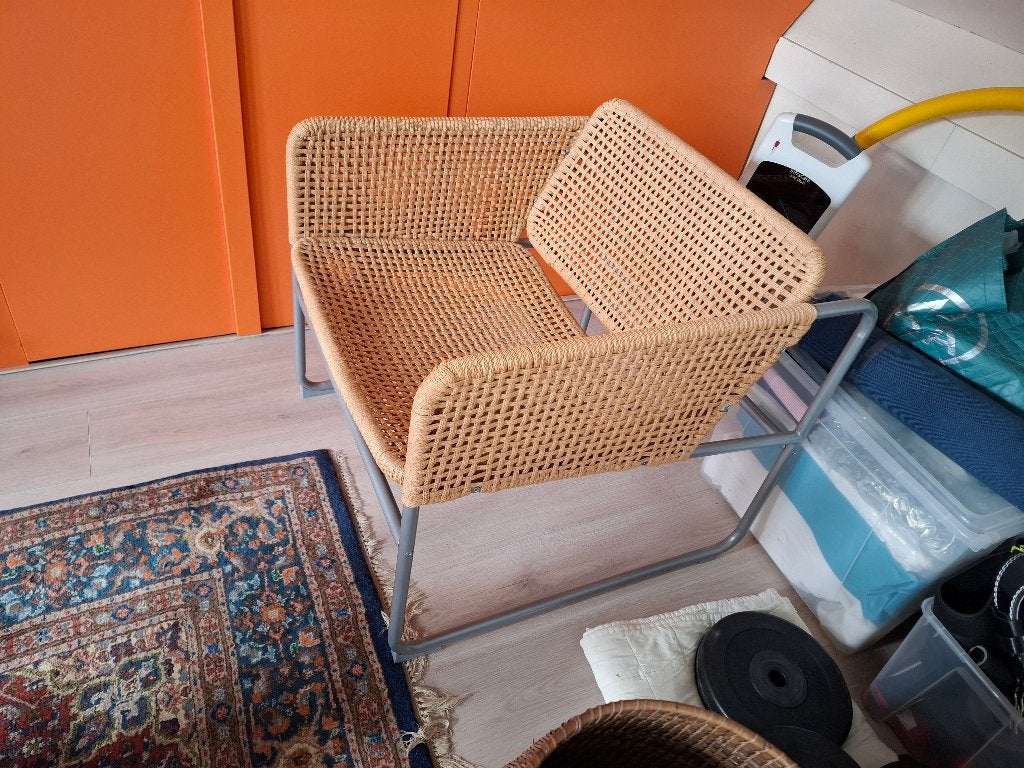 Ikea Industriell design fauteuil (Piet Hein Eek), Ophalen, Piet-Hein Eek, 75 tot 100 cm, Zo goed als nieuw