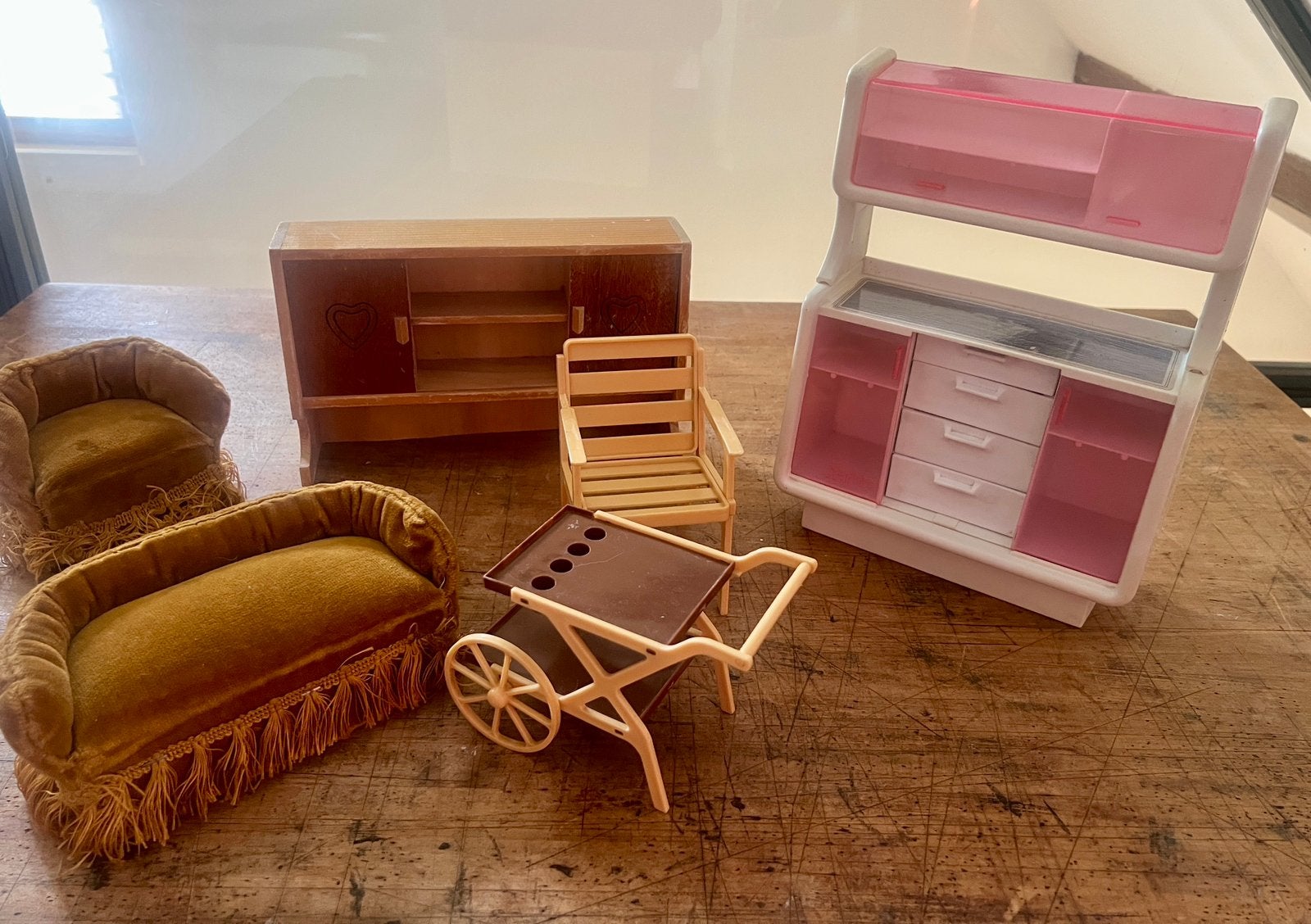Vintage meubels voor Barbie, Sindy etc, Ophalen of Verzenden, Gebruikt, Accessoires