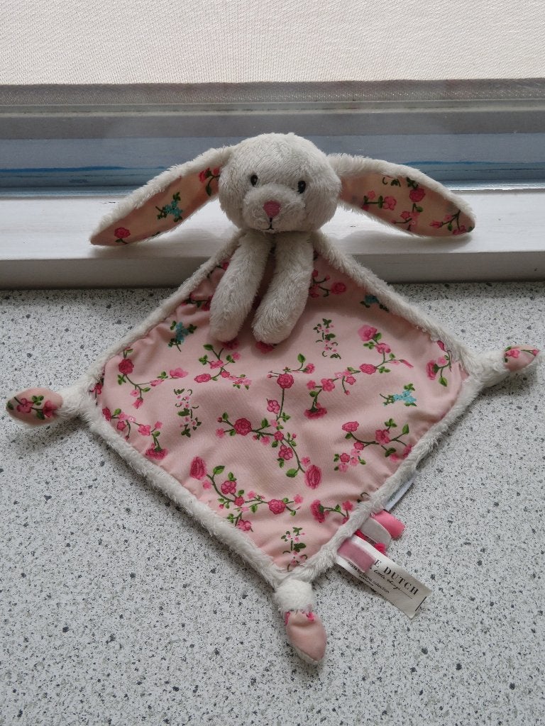 Knuffeldoek konijn merk Little Dutch Tiamo Blossom roze, Kinderen en Baby's, Speelgoed | Knuffels en Pluche, Little Dutch, Konijn