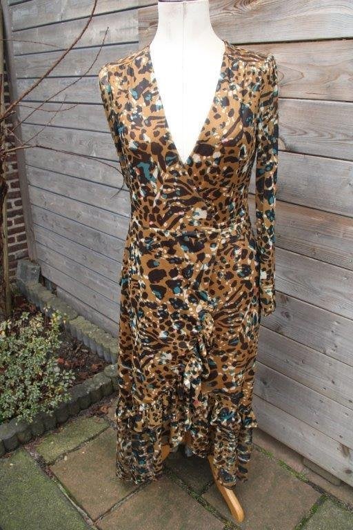 Wikkeljurk camel/ blauw femme9 mt M Vaste prijs AANBIEDING, Maat 38/40 (M), Blauw, Femme9, Ophalen of Verzenden