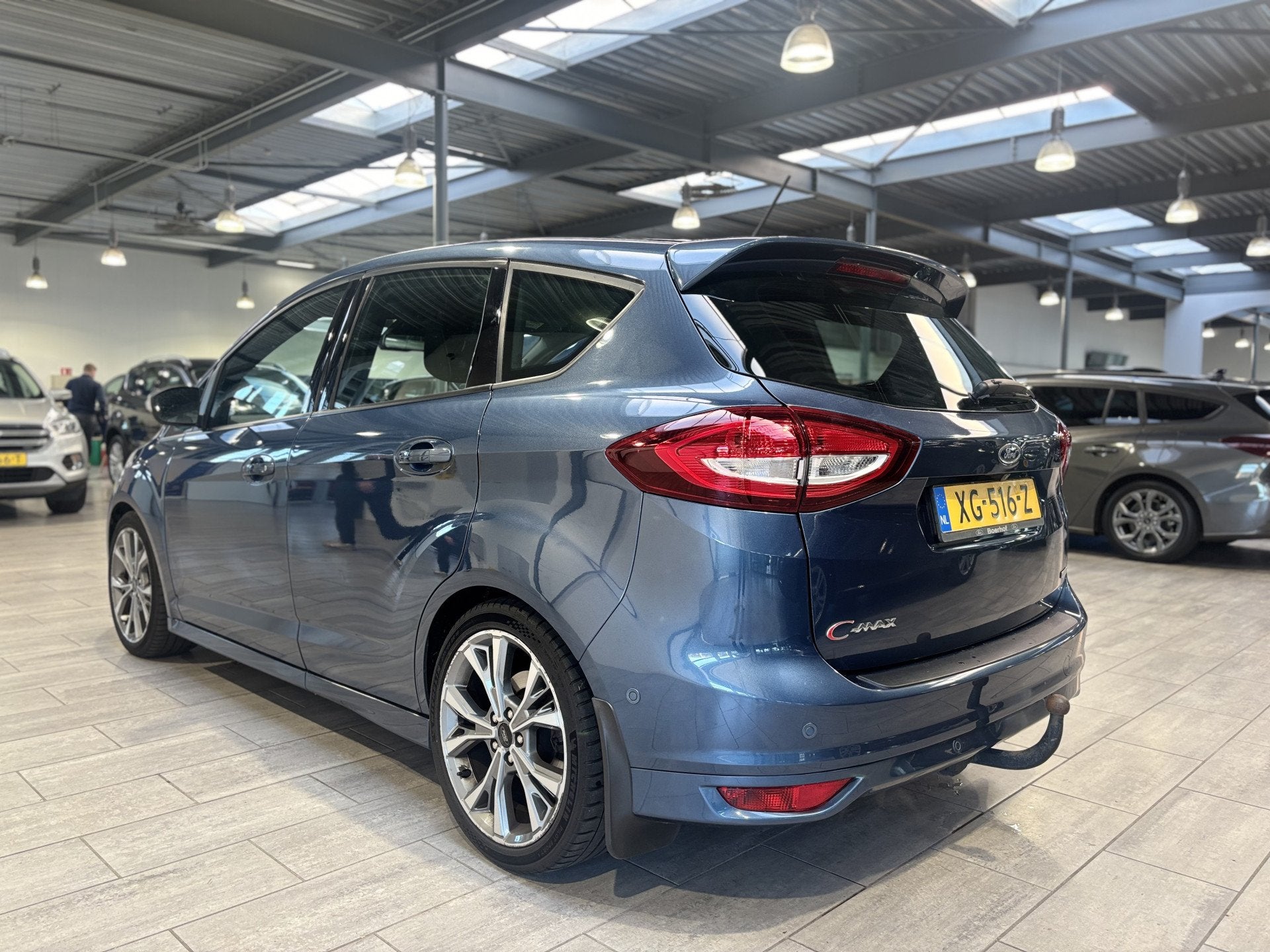 Ford C-MAX 1.5 EcoBoost 150 pk Sport | Trekhaak | Camera | 1, Stof, 4 cilinders, Blauw, Origineel Nederlands