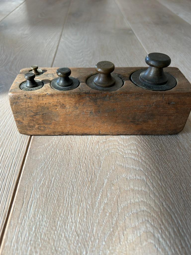 Authentiek balans gewichtenblok, Ophalen of Verzenden