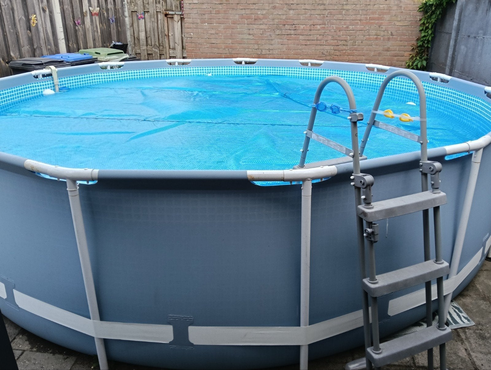 Intex zwembad, Tuin en Terras, Zwembaden, Rond, 300 cm of meer, Zo goed als nieuw, Opzetzwembad