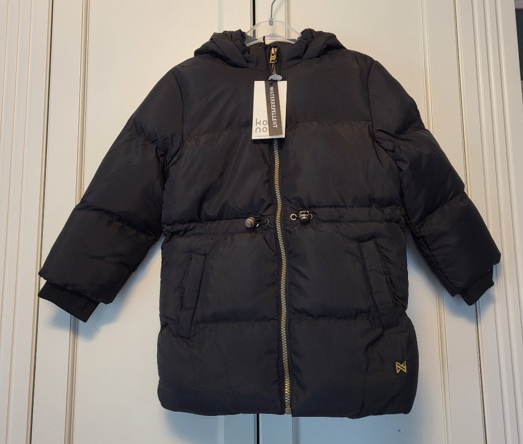 Nieuwe jas, Koko Noko, zwart, meisje, maat 116, Meisje, Nieuw, Ophalen of Verzenden, Koko Noko