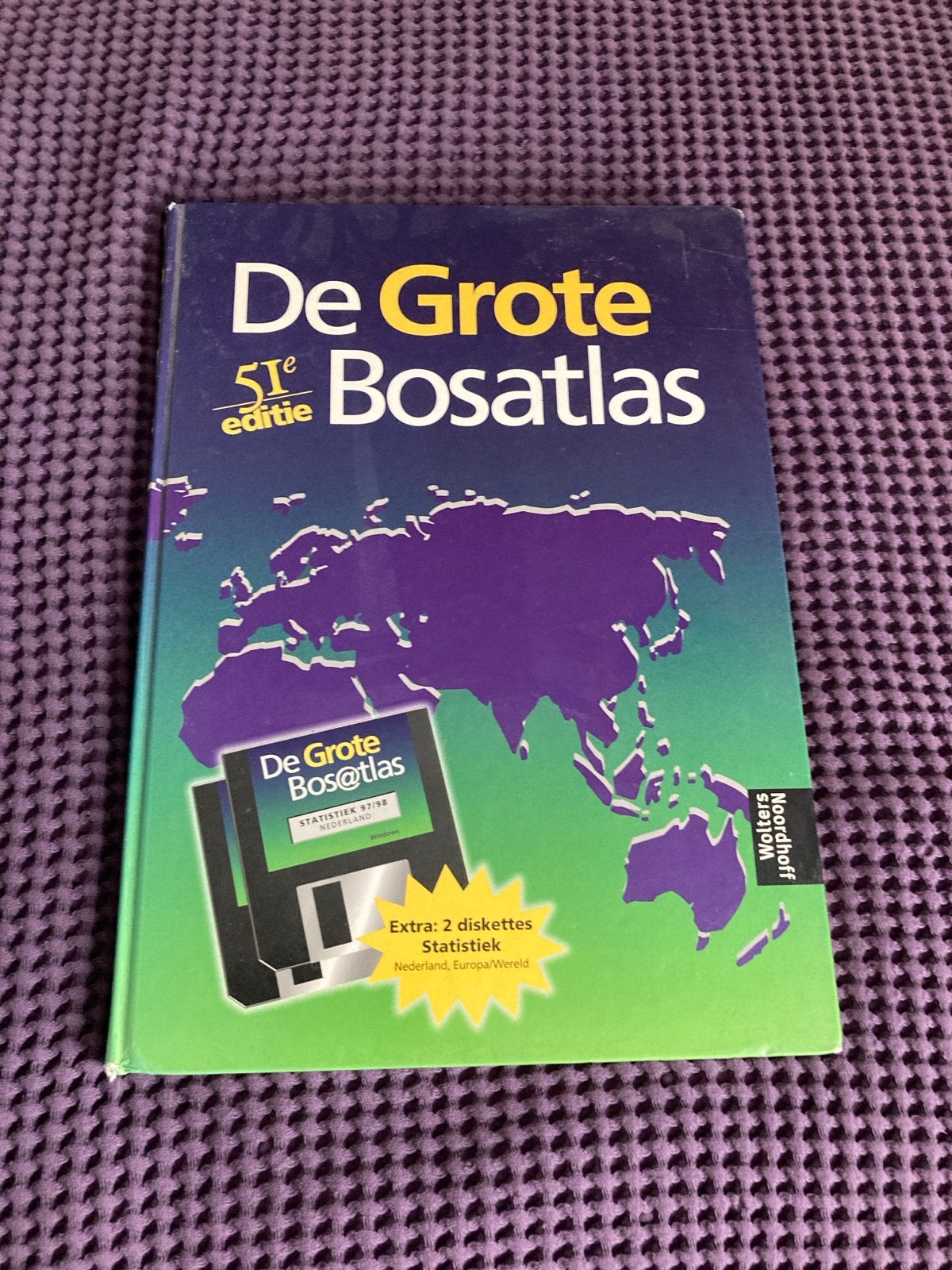 De Grote Bosatlas 51e editie met diskettes, Boeken, Gelezen, Bosatlas, Ophalen of Verzenden, 1800 tot 2000