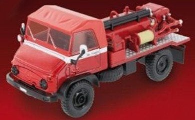 Mercedes-Benz Unimog 404 Brandweer, schaal 1:43, Overige merken, Atlas, Auto, Atlas