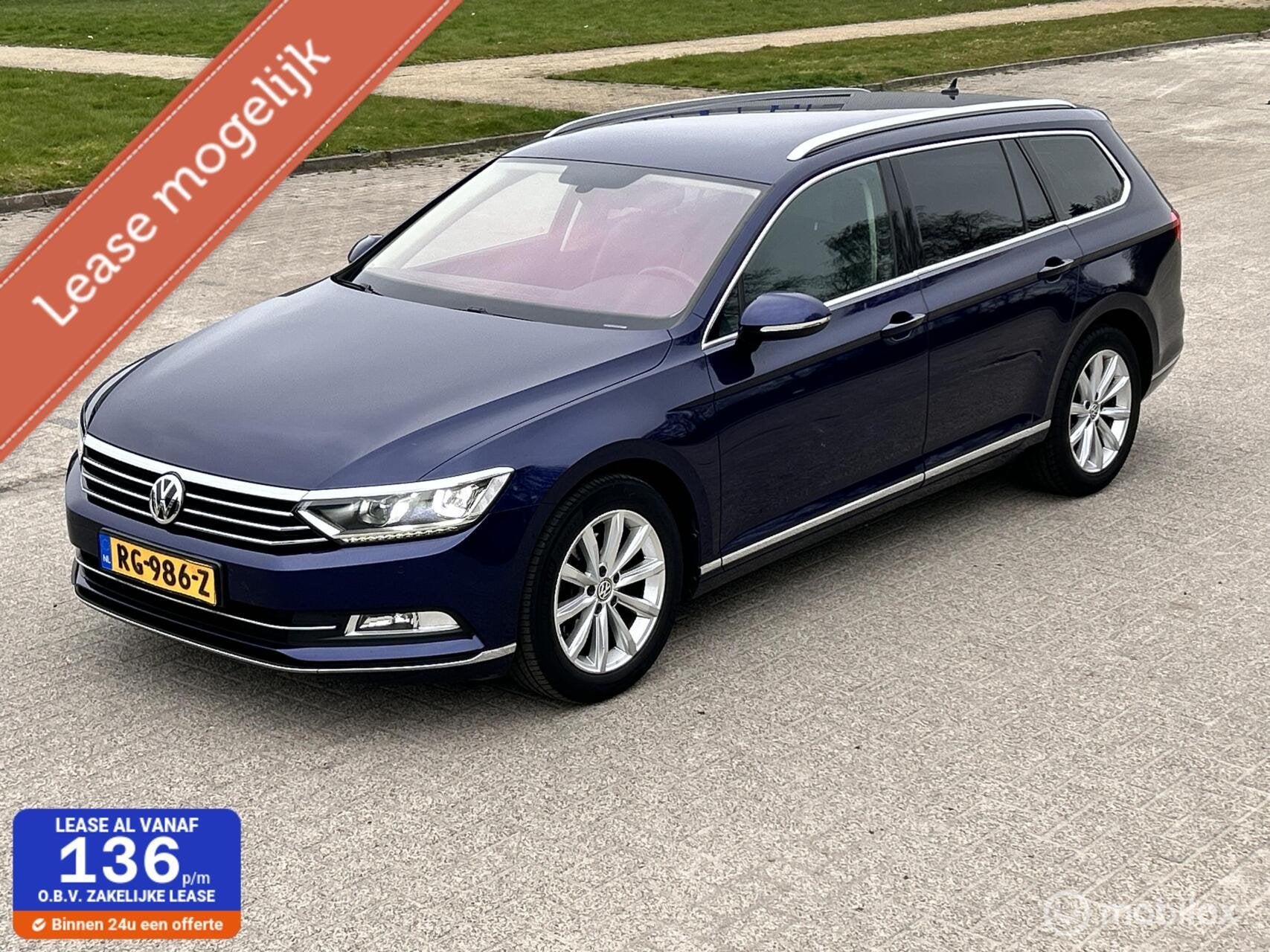 Volkswagen Passat Variant 1.4 TSI Highline Business R DSG, Auto's, 125 pk, Gebruikt, 4 cilinders, Blauw
