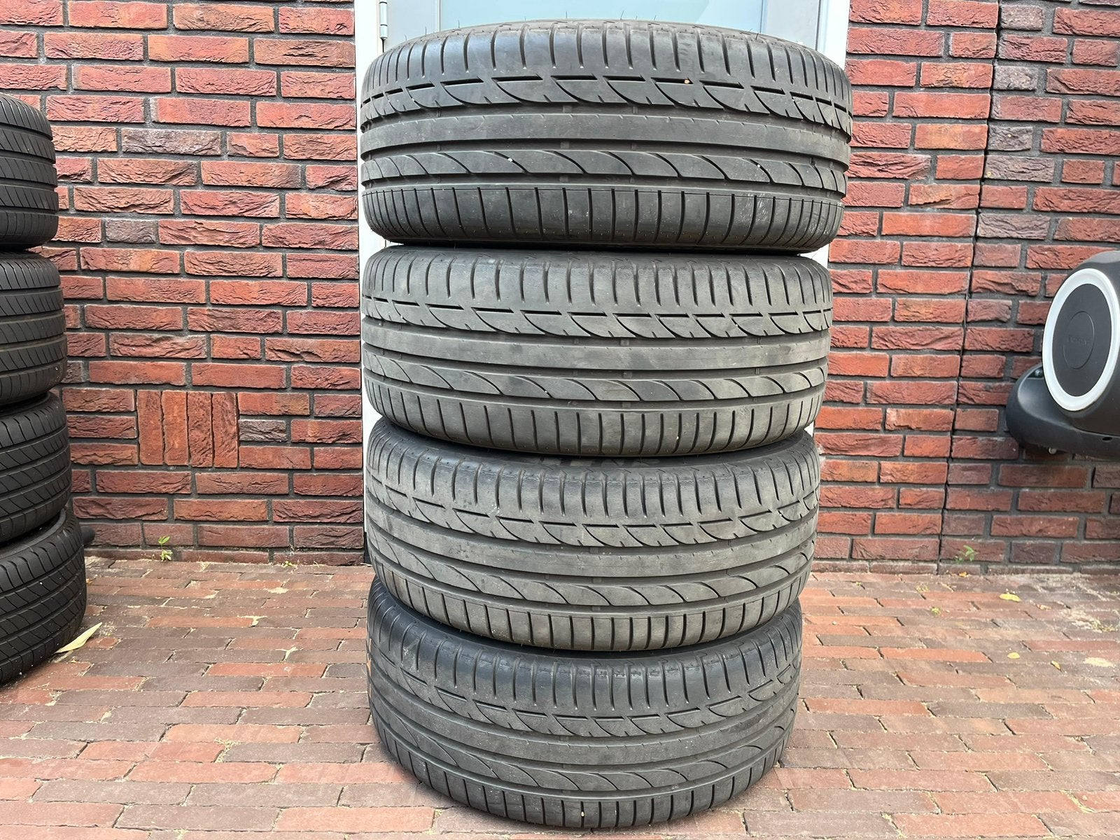 Originele Audi Sport Q2 SQ2 velgen 19 inch 5x112 Bridgestone, Audi, Gebruikt, Banden en Velgen, 235 mm