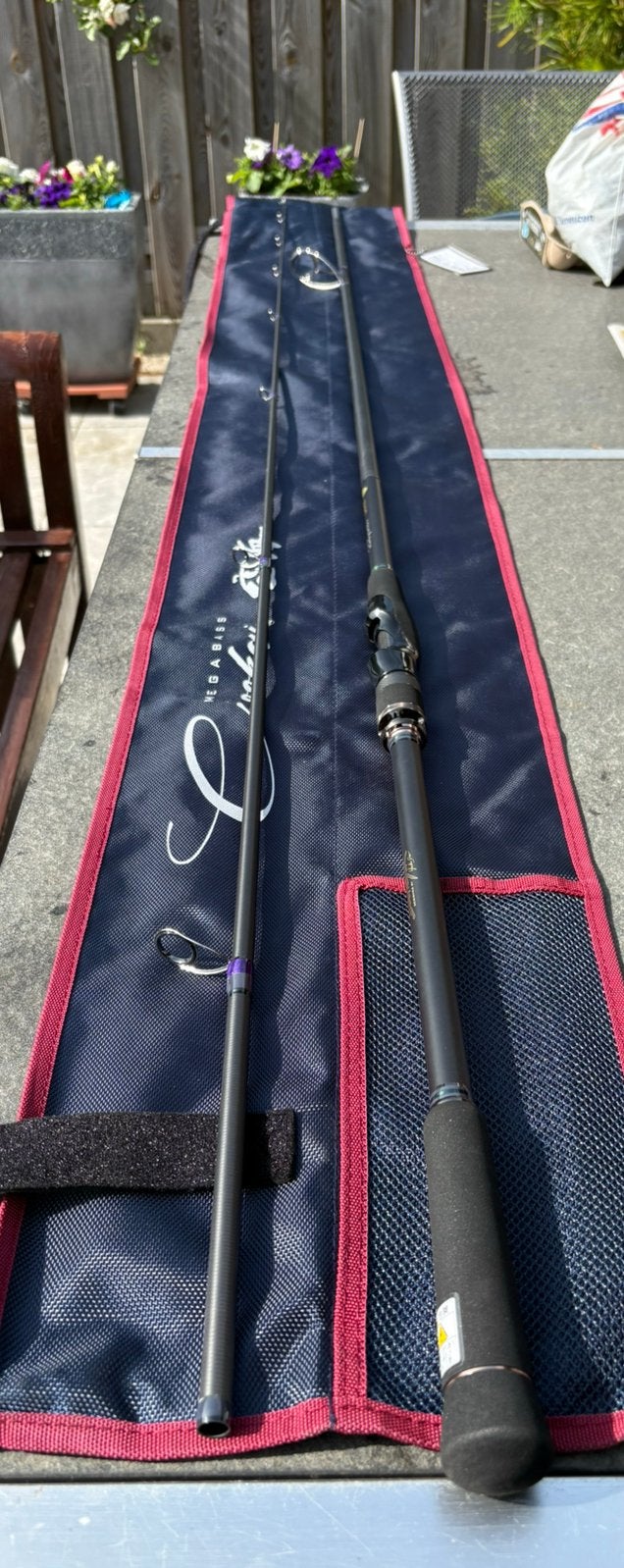 Megabass cookai CK 108 MHS zeebaarshengel, Watersport en Boten, Ophalen of Verzenden, Zo goed als nieuw, Werphengel
