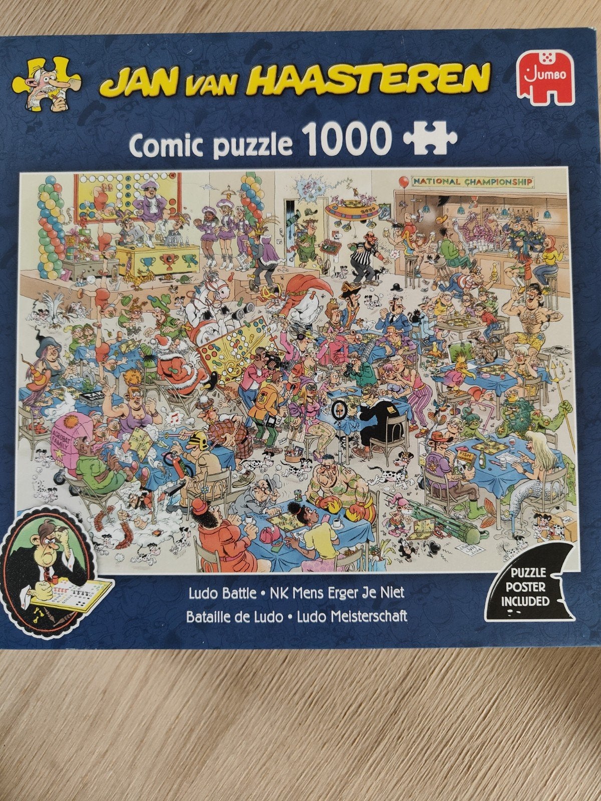 Jan van Haasteren NK Mens erger je niet, Ophalen of Verzenden, 500 t/m 1500 stukjes, Nieuw, Legpuzzel