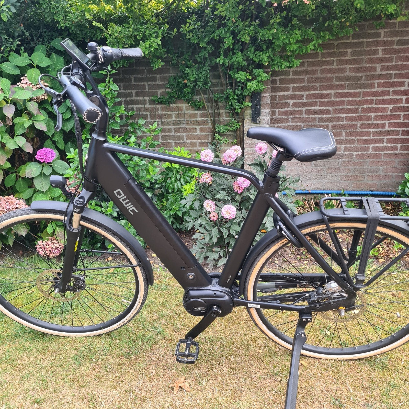 zgan zwarte qwic heren fiets 60 cm frame, Overige merken, Minder dan 10 versnellingen, Ophalen of Verzenden, Zo goed als nieuw
