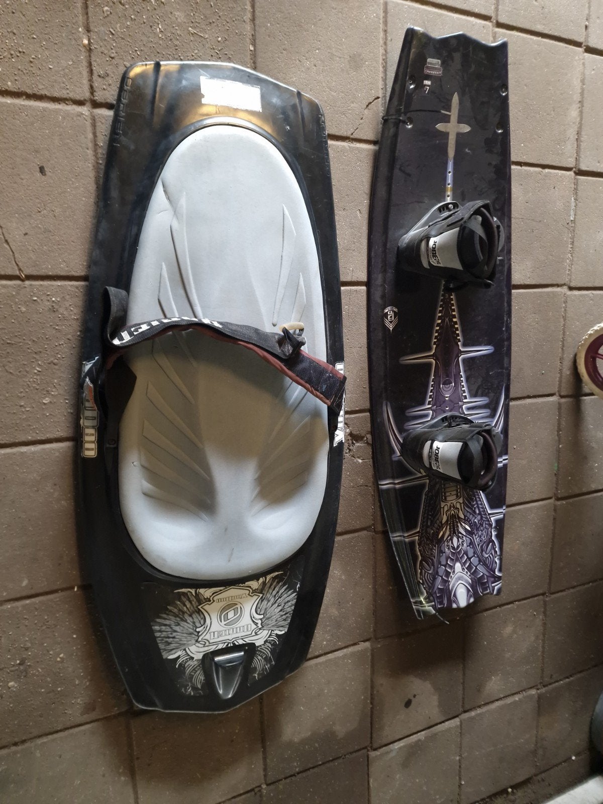 wakeboard + kneeboard gebruikte goede staat, Watersport en Boten, Wakeboarden, Ophalen of Verzenden, Gebruikt