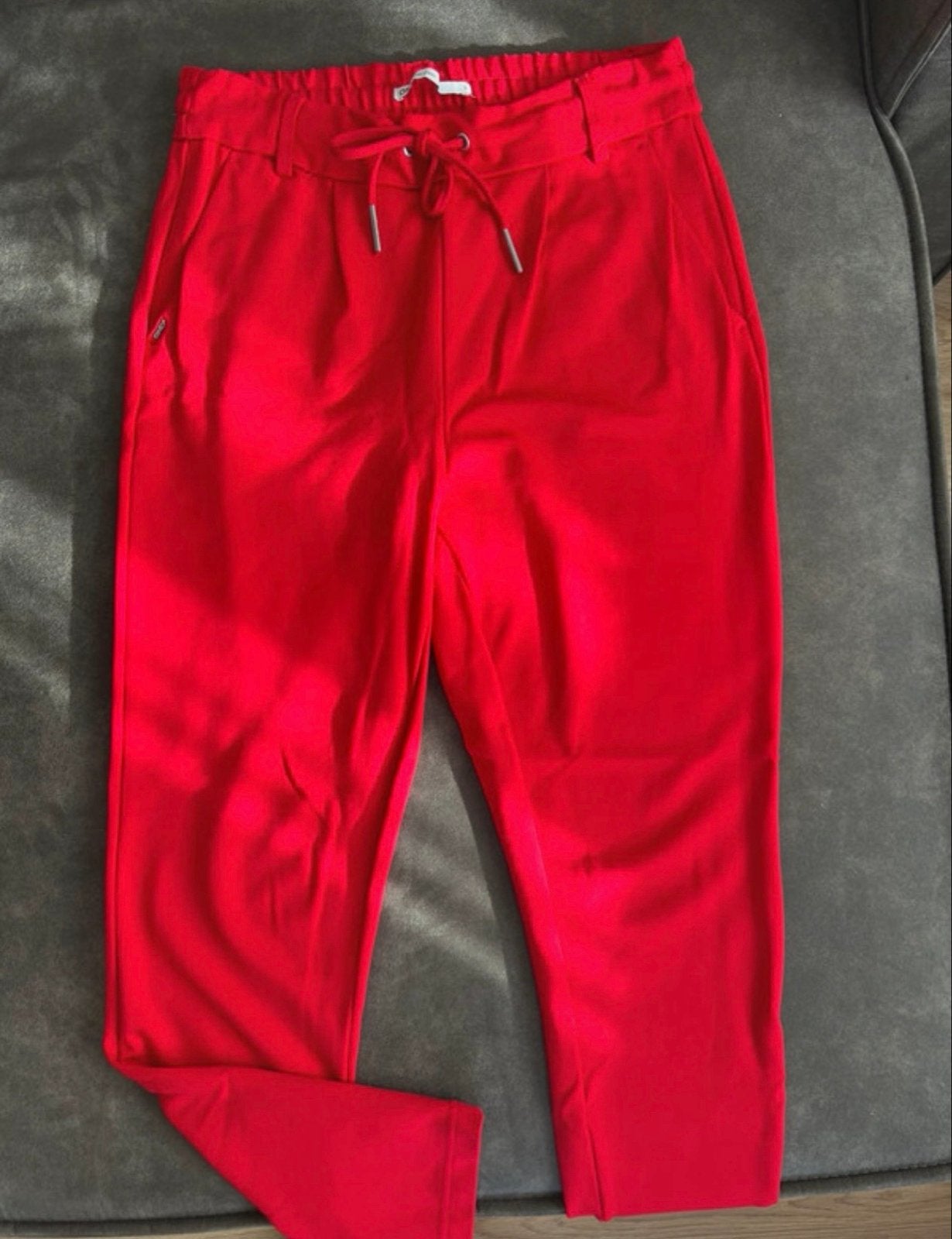 Rode Only broek, maat S, Ophalen of Verzenden, Zo goed als nieuw, Driekwart, Maat 36 (S)