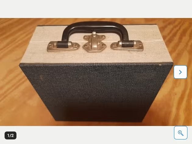 koffertje voor grammofoonplaten (singles), Ophalen of Verzenden, Gebruikt