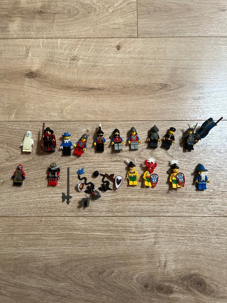 LEGO vintage minifiguren en accessoires – diverse figuren, Gebruikt, Overige thema's, Lego, Ophalen of Verzenden