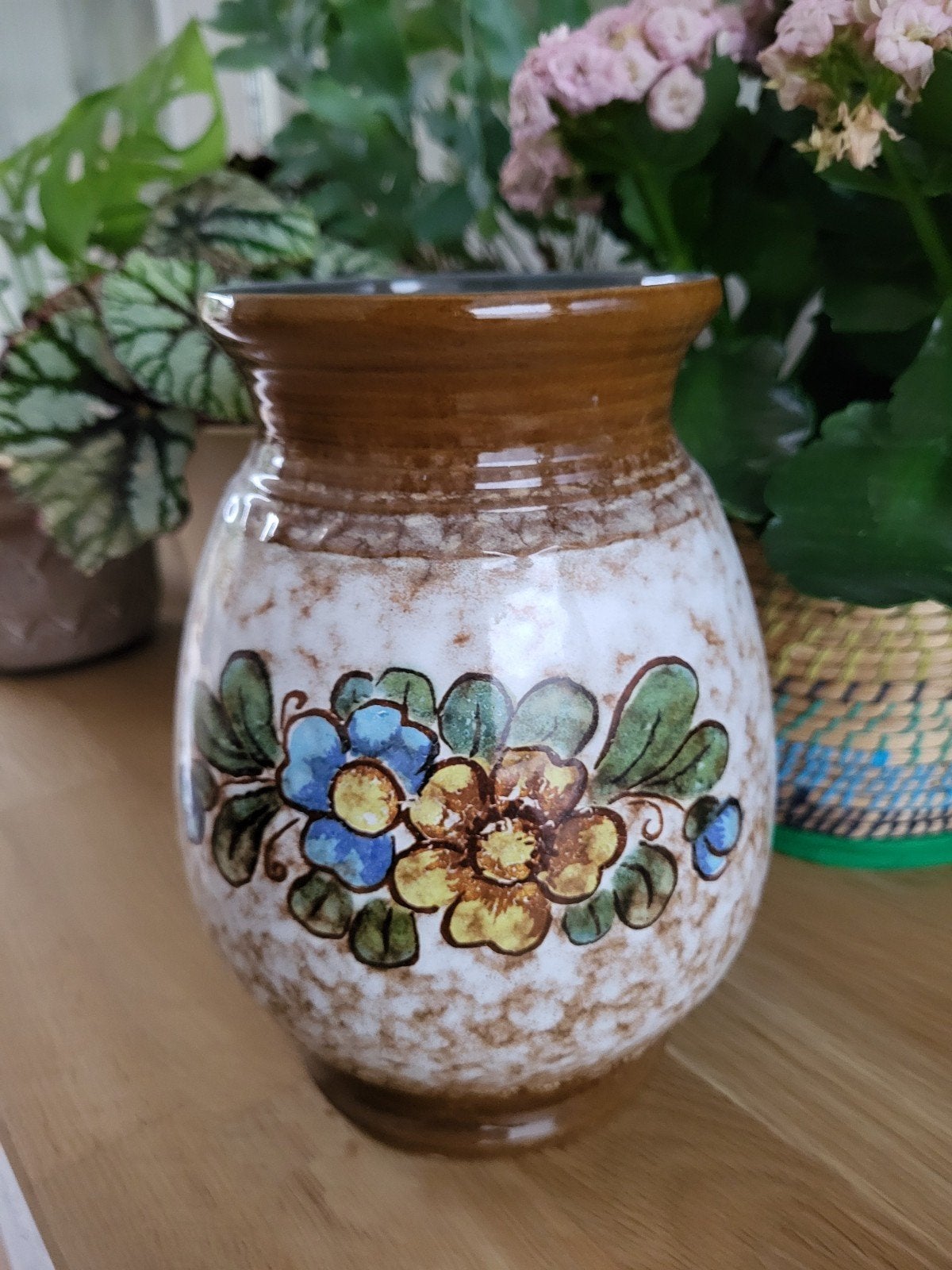 Strehla vaas, bloempot, vintage, Ophalen of Verzenden