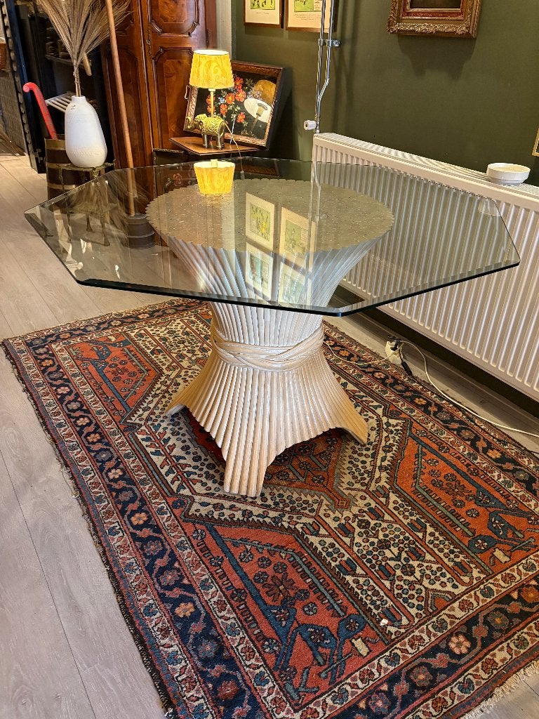 Vintage Designer Eet Tafel John McGuire "Sheaf of Wheat" ., Ophalen