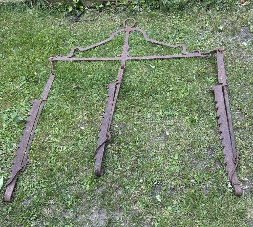 Antieke 19e Eeuwse drievoudige vuurhaal, Ophalen of Verzenden