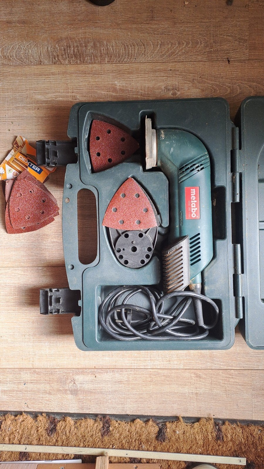 Metabo DSE 180 driehoekschuurmachine met koffer, Ophalen, Gebruikt, Minder dan 600 watt, Overige typen