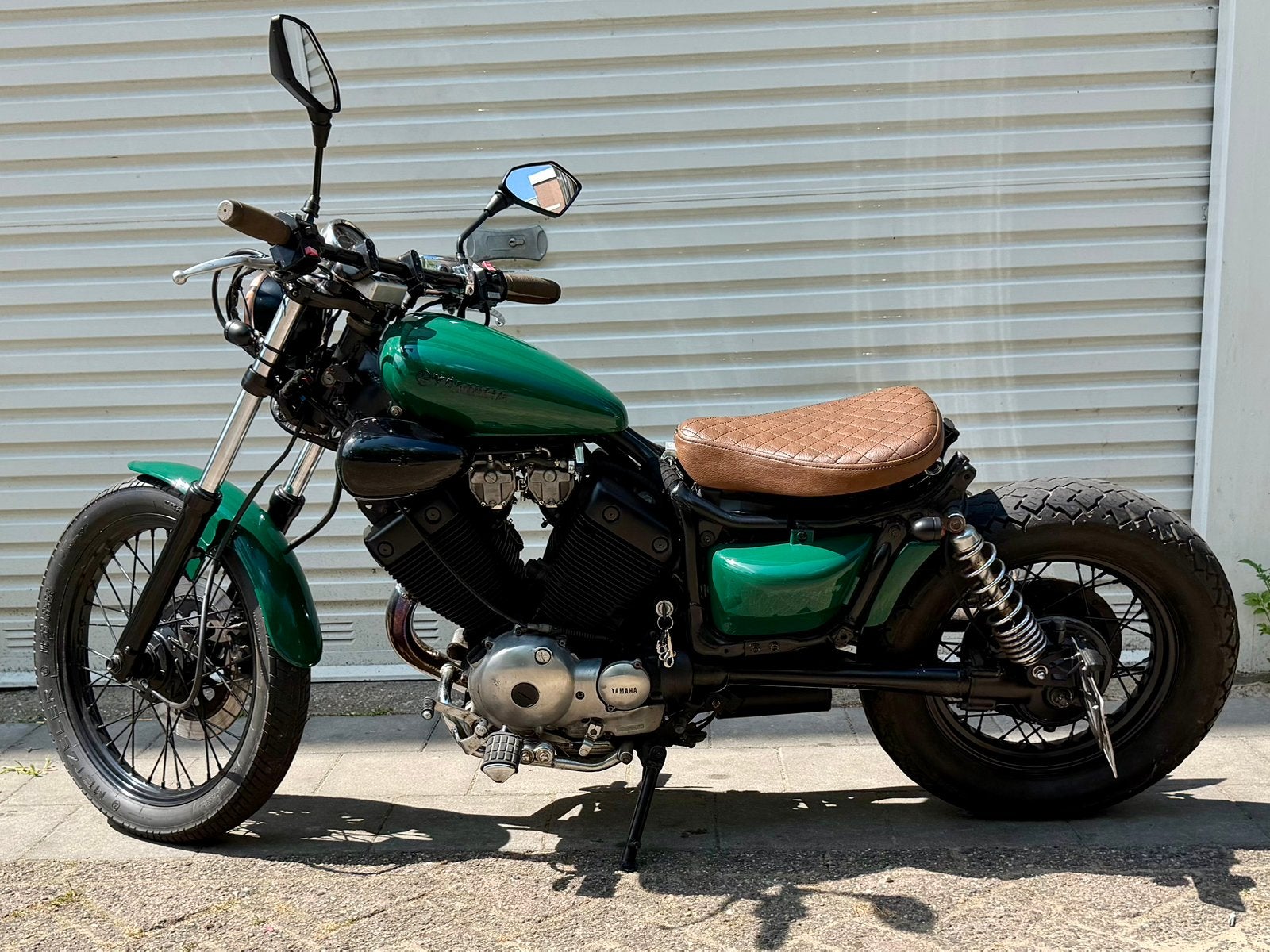 Yamaha Virago XV 535 Bobber 23.000 km, Cardan-aandrijving, 2 cilinders, 535 cc, Chopper