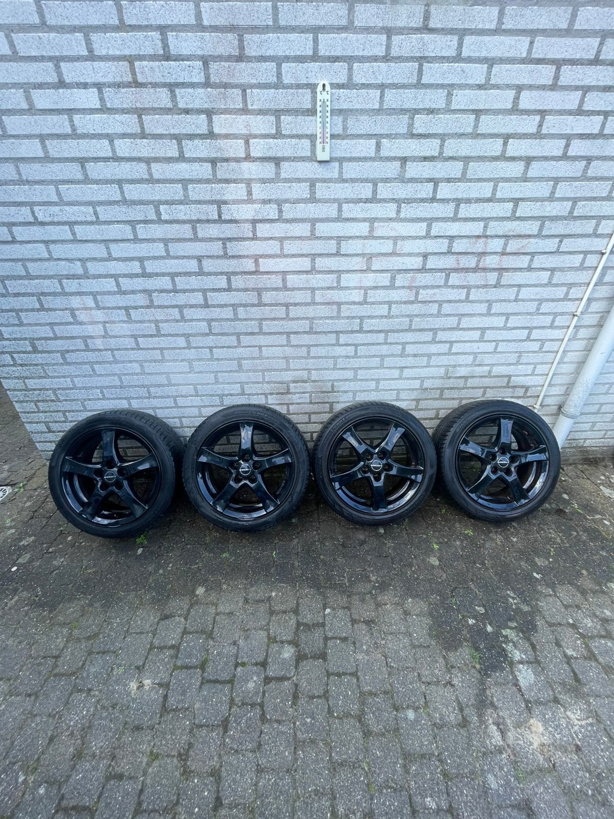Borbet lichtmetalen velgen met winterbanden, Ophalen, Gebruikt, Seat