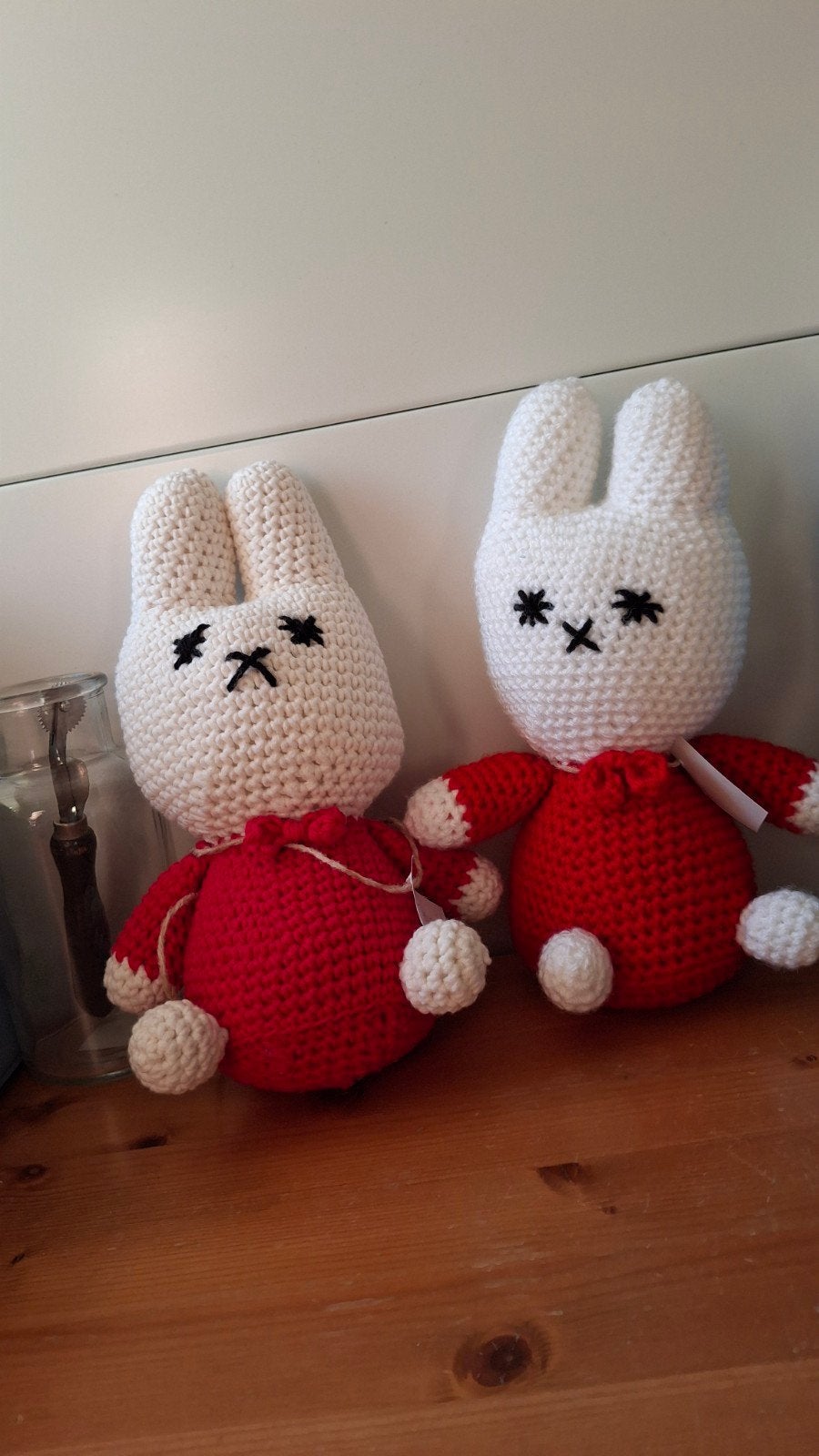 2 Nieuwe handgehaakte Nijntjes, Handgemaakt, Nijntje, Ophalen of Verzenden, Middelgroot (20 tot 80 cm)