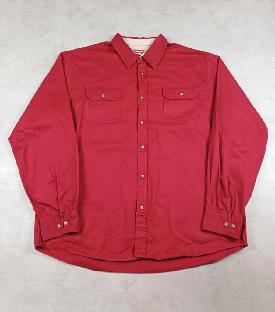 Wrangler Premium Quality Rood Heren Overhemd XL, Kleding | Heren, Overhemden, Gedragen, Overige halswijdtes, Rood, Ophalen of Verzenden