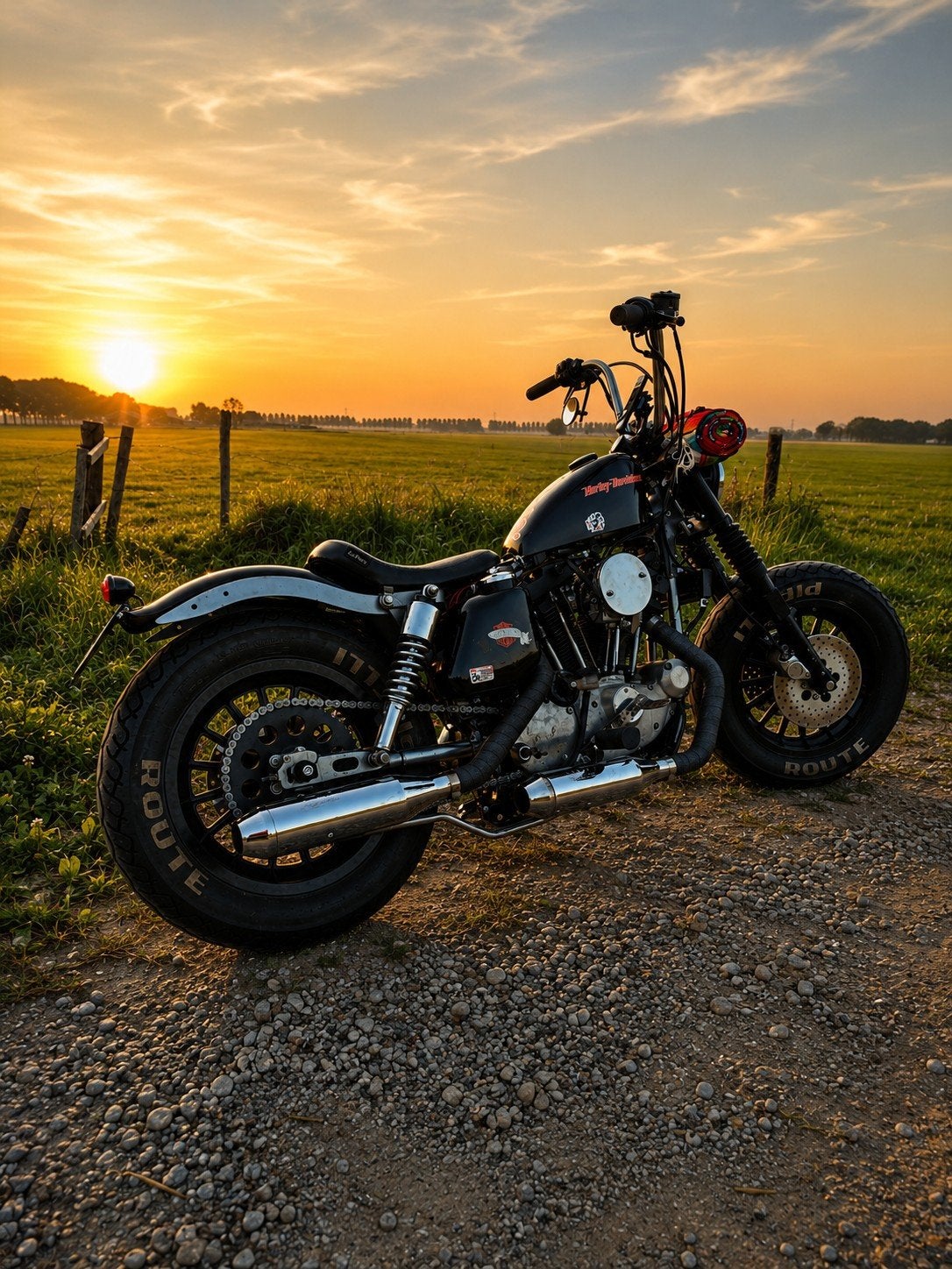 🔥 IN PRIJS VERLAAGD!! - '76 Custom Harley Davidson Ironhead, Motoren, Particulier, Chopper