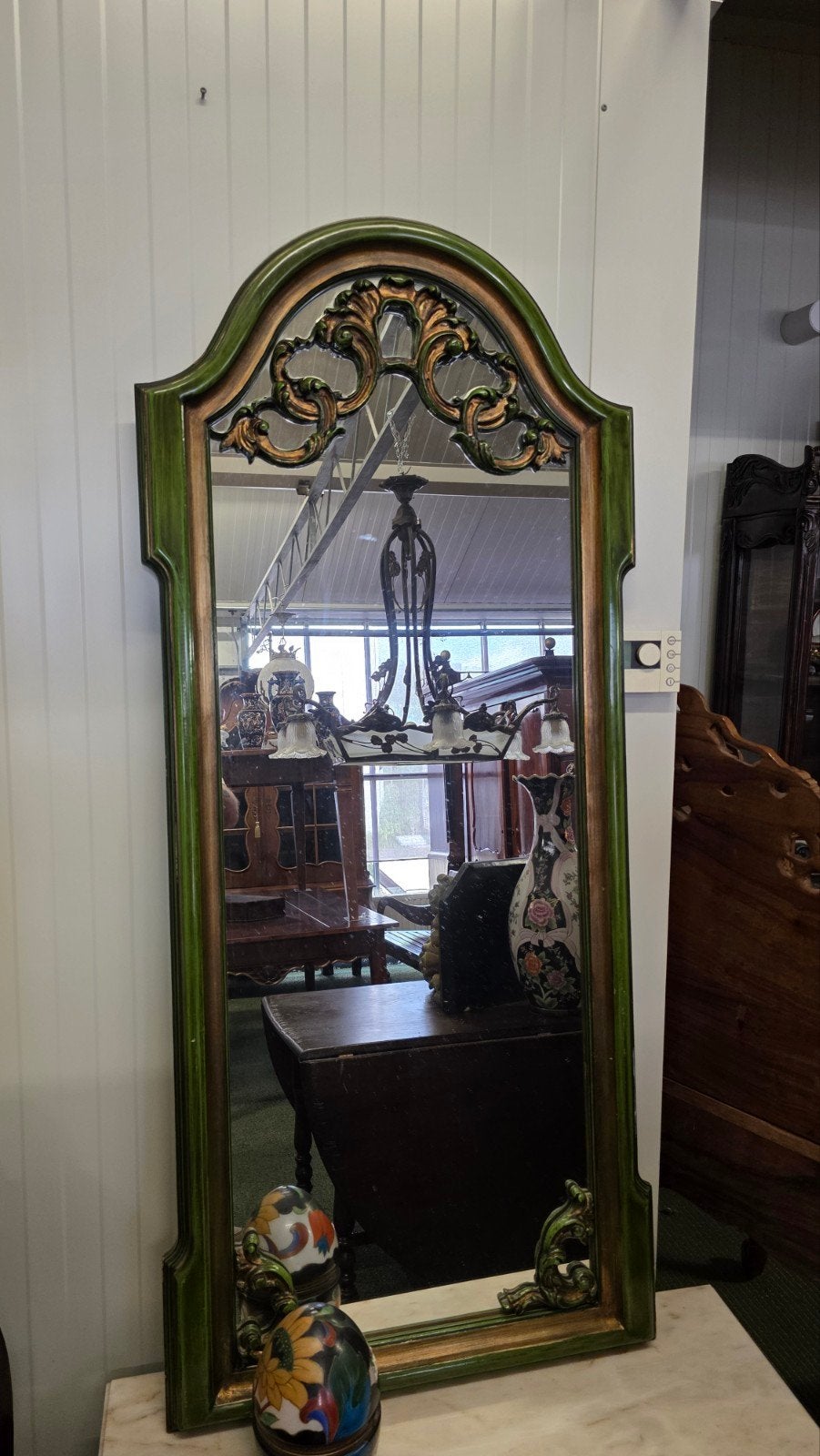 spiegel , sidetable wit marmer blad, Ophalen, Ovaal, Minder dan 50 cm