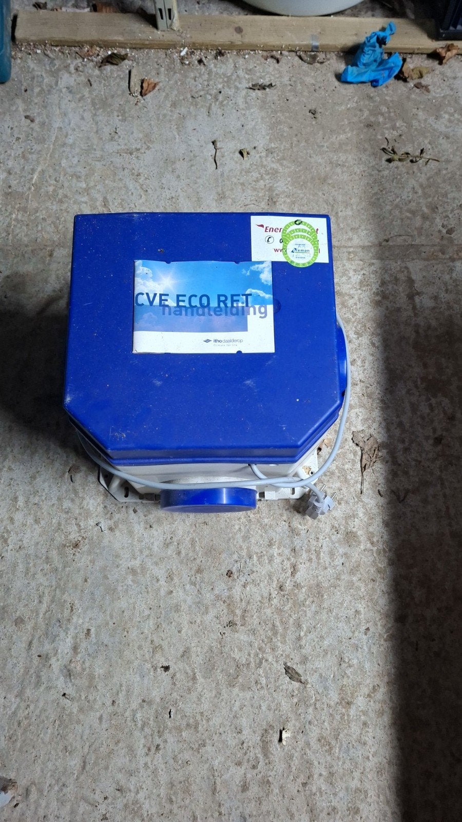 Itho Daalderop CVE ECO RFT SE MV Box, Doe-het-zelf en Verbouw, Ophalen, Gebruikt, Afzuiger
