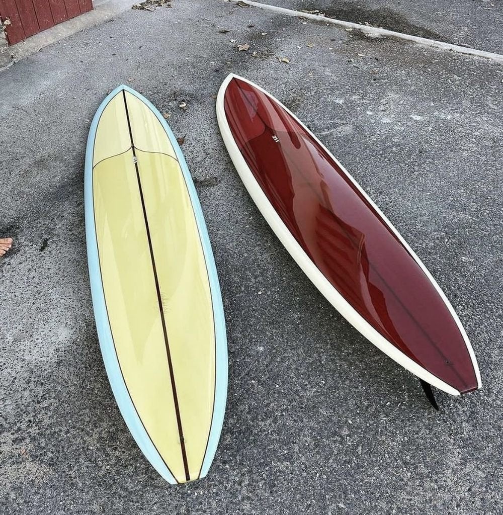 8ft Single Fin Surfboard — zelf geshaped, puur passiewerk, Ophalen of Verzenden, Nieuw, Funboard, Met vinnen