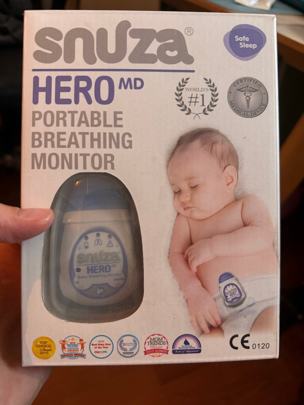 Snuza Hero MD draagbare ademhalingsmonitor met batterij, Ophalen of Verzenden, Zo goed als nieuw, Minder dan 100 meter
