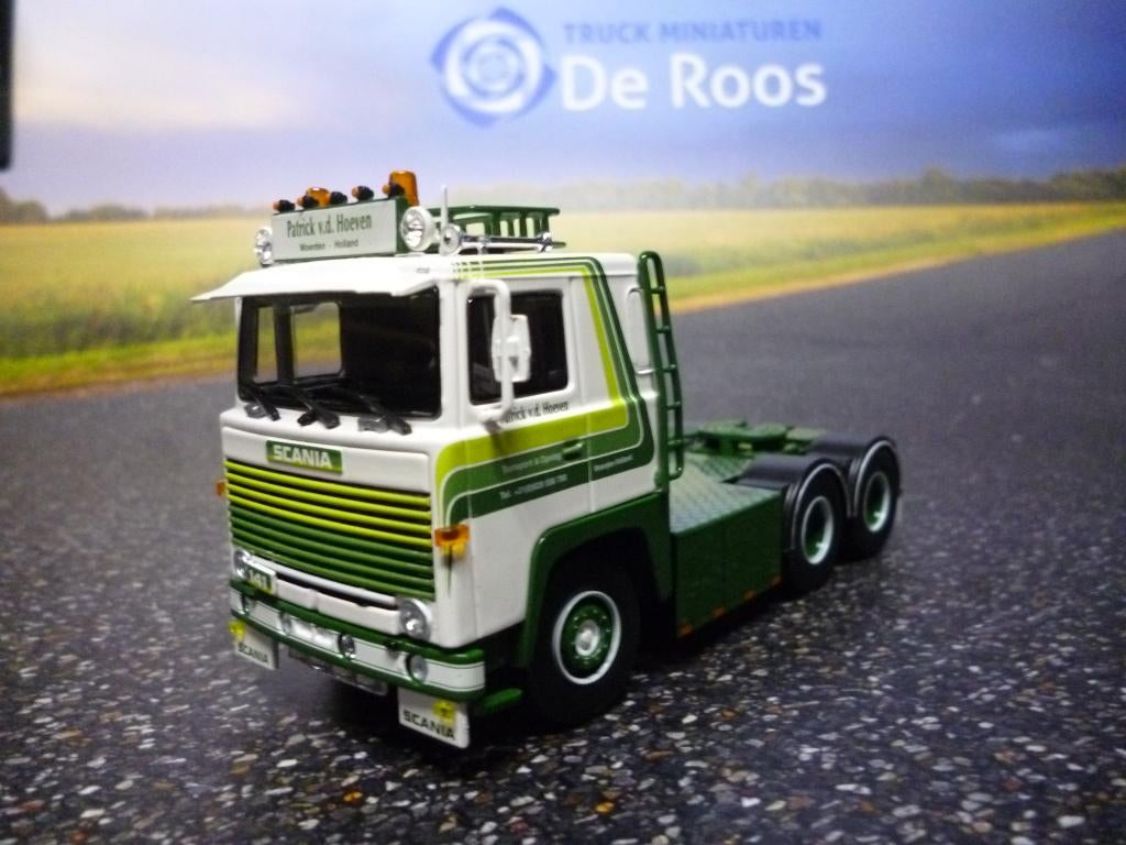 Tekno Scania 141 Patrick van der Hoeven met certificaat, Hobby en Vrije tijd, Modelauto's | 1:50, Ophalen of Verzenden, Nieuw