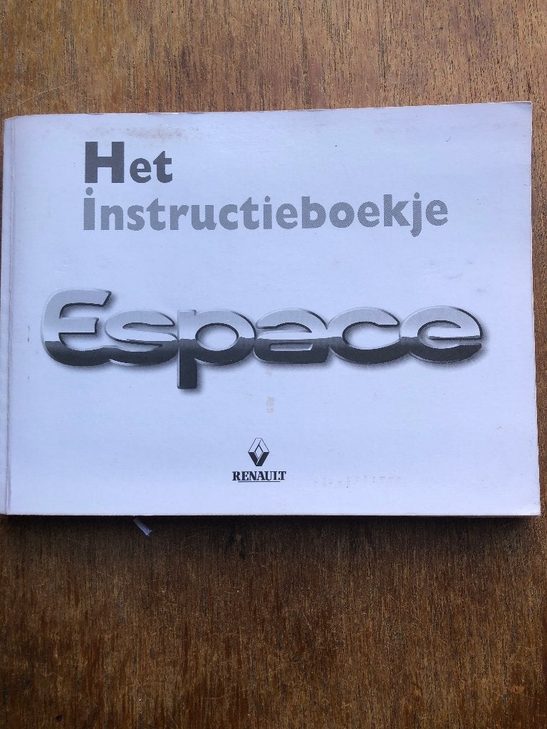 Instructieboekje Renault Espace 2001 Nieuwstaat, Ophalen of Verzenden