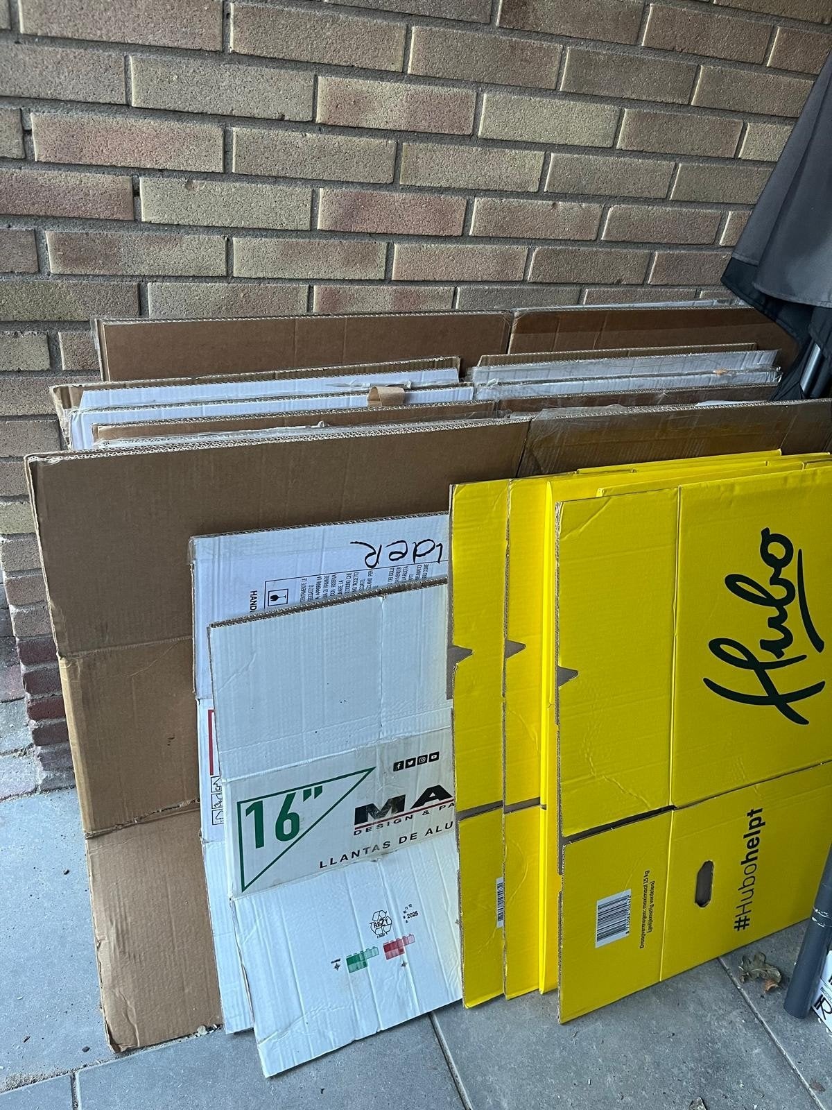 Partij stevige verhuisdozen - Diverse maten, Ophalen, 40 tot 60 cm, Opvouwbaar, 50 tot 75 cm
