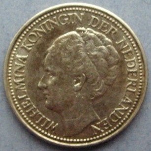 Zilveren kwartje met patina: - 25 cent 1939., Postzegels en Munten, Munten | Nederland, Verzenden, Zilver, 25 cent, Koningin Wilhelmina