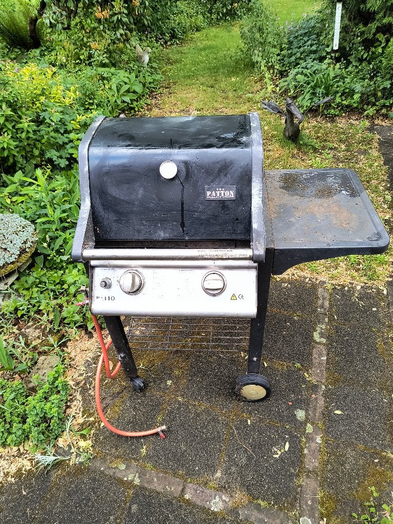 bbq op standaard gas en/of kolen, Ophalen, Gebruikt, Patton