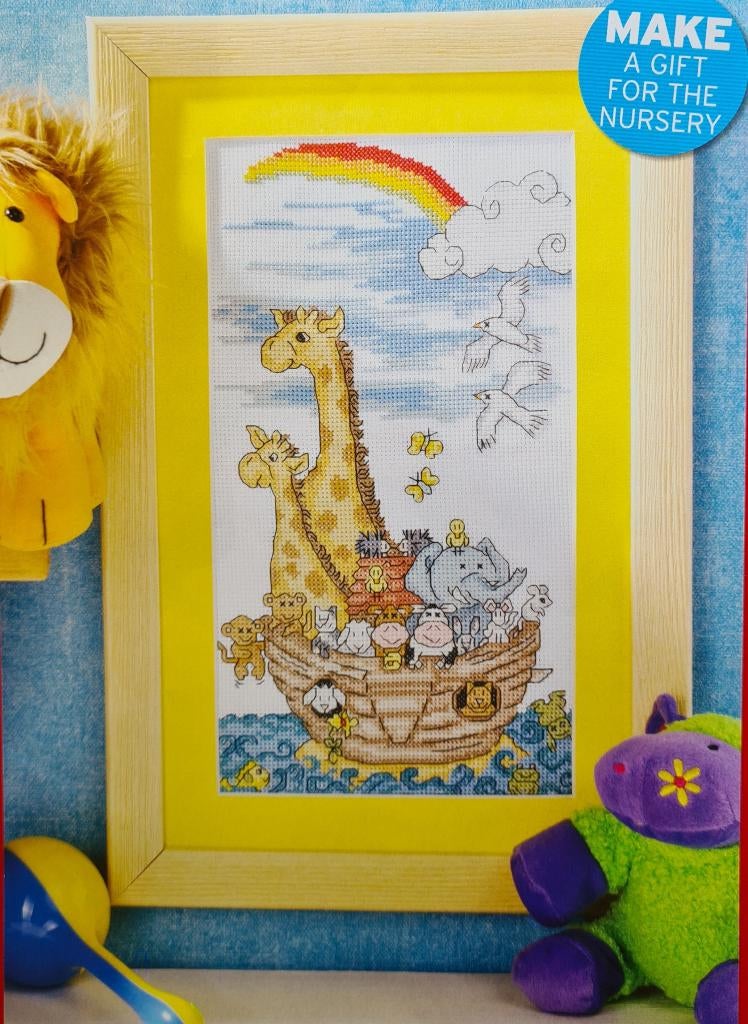 Ark van Noach voor b.v. kinderkamer borduurpatroon, Ophalen, Nieuw, Handborduren, Patroon