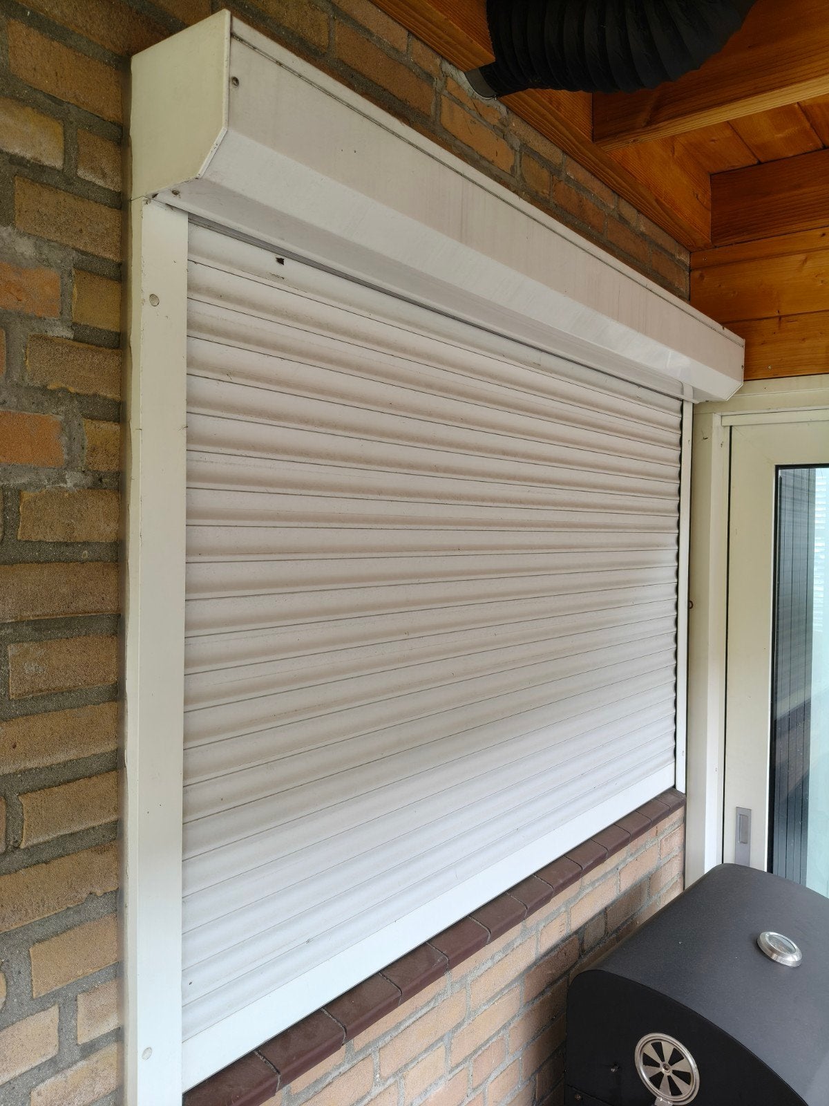 Rolluik, Ophalen, Gebruikt, 150 tot 200 cm, Wit