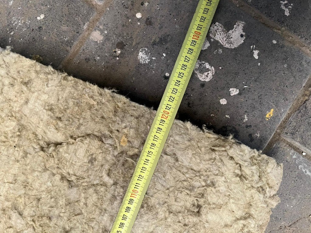 Gebruikte steenwolplaten 1,2mx0,6m met D= 4-5cm., Ophalen, 4 tot 8 cm, Gebruikt, Vloerisolatie